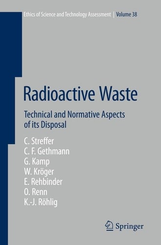 Radioactive Waste Technical and Normative Aspects of its Disposal