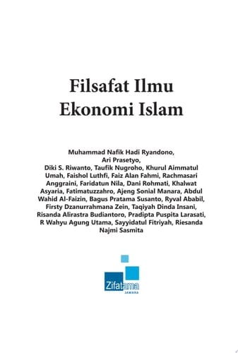 Filsafat Ilmu Ekonomi Islam