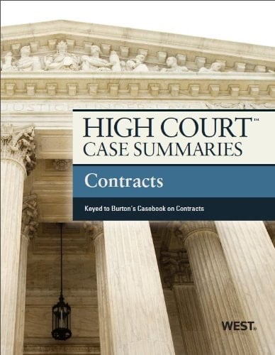 Contract Law Keyed to Burton's Casebook on Contract Law