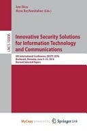 Innovative Security Solutions for Information Technology and Communications 9th International Conference, SECITC 2016, Bucharest, Romania, June 9-10, 2016, Revised Selected Papers