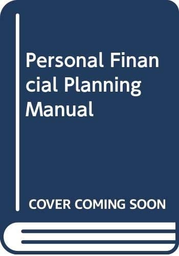 Personal Financial Planning Manual, 1996-1997