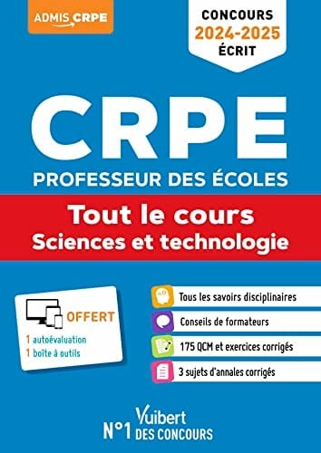 CRPE Professeur des écoles Tout le cours - Sciences et technologie