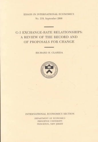 G-3 Exchange-rate Relationships A Review of the Record and of Proposals for Change
