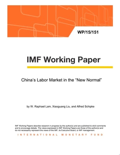 China’s Labor Market in the “New Normal”