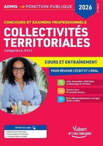 Collectivités territoriales 2026 - Cours et entraînement
