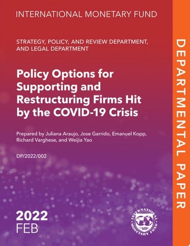 Policy Options for Supporting and Restructuring Firms Hit by the COVID-19 Crisis