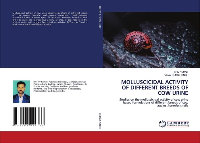 MOLLUSCICIDAL ACTIVITY OF DIFFERENT BREEDS OF COW URINE: Studies on the molluscicidal activity of cow urine based formulations of different breeds of cow against harmful snails