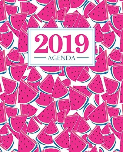 Agenda 2019 19x23cm: Agenda 2019 Settimanale Italiano: Anguria Rosa 4770