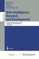 Web Intelligence: Research and Development First Asia-Pacific Conference, WI 2001, Maebashi City, Japan, October 23-26, 2001, Proceedings
