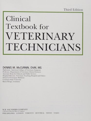 Clinical Textbook for Veterinary Technicians