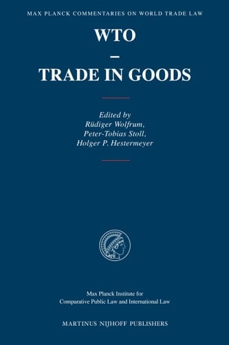 WTO-trade in Goods