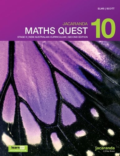 Jacaranda Maths Quest 10 Stage 5 NSW Australian Curriculum 2e LearnON and Print