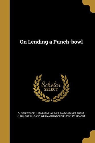 On Lending a Punch-Bowl