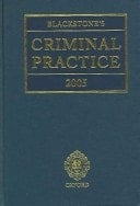 Blackstone's Criminal Practice 2005: Book and CD-ROM Pack