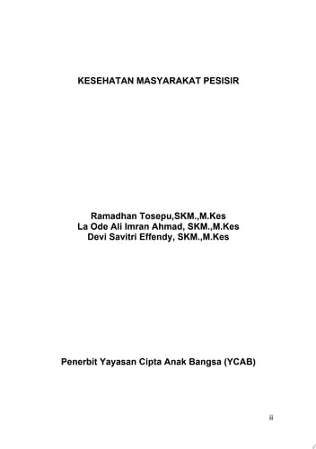 KESEHATAN MASYARAKAT PESISIR