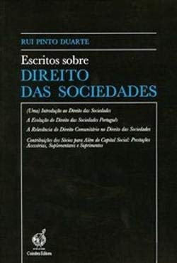 Escritos sobre direito das sociedades
