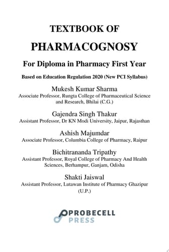Textbook of Pharmacognosy
