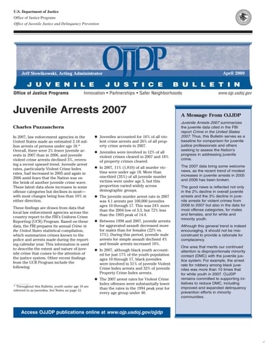 Juvenile Arrests (2007)