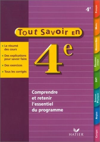 Tout savoir en 4e