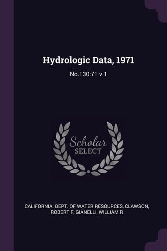 Hydrologic Data 1971 No. 130:71 V. 1