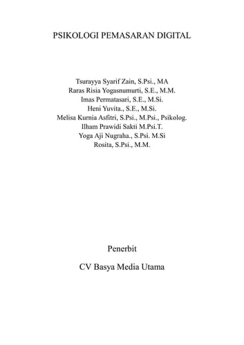 Psikologi pemasaran digital