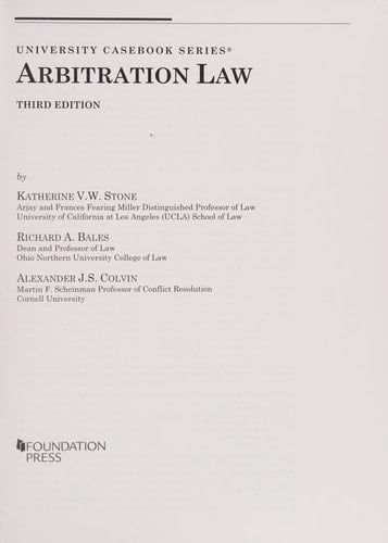 Arbitration Law