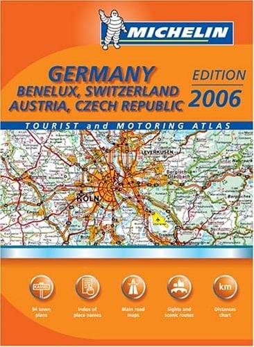 Michelin Deutschland 1:300 000, Benelux 1:400 000, Suisse Strassen- und Reiseatlas