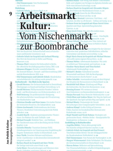Arbeitsmarkt Kultur: Vom Nischenmarkt zur Boombranche