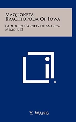 Maquoketa Brachiopoda Of Iowa Geological Society Of America, Memoir 42