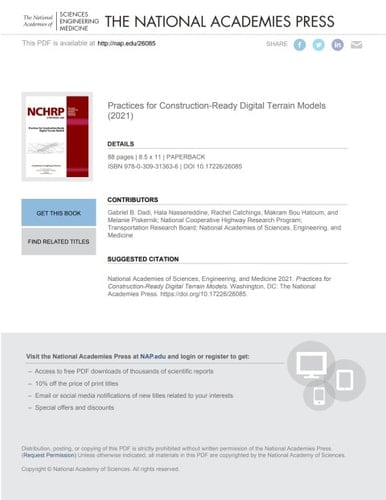Practices for Construction-Ready Digital Terrain Models