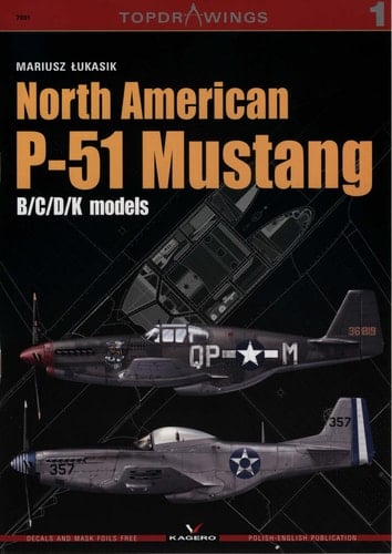 North American P-51 Mustang B/C/D/K Models: TopdraWings KG7001