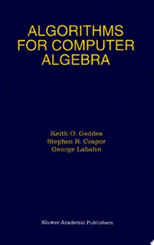 Algorithms for Computer Algebra