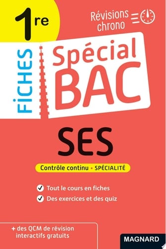 Spécial Bac Fiches SES 1re Bac 2026