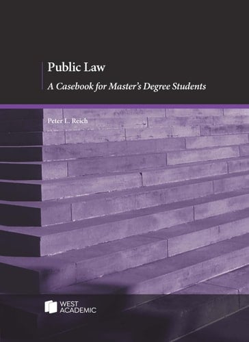 Public Law A Casebook for Master's Degree Students