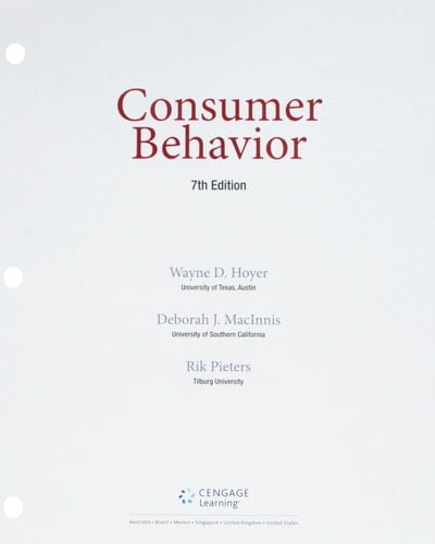 Bundle: Consumer Behavior, Loose-Leaf Version, 7th + LMS Integrated MindTap Marketing, 1 term (6 months) Printed Access Card