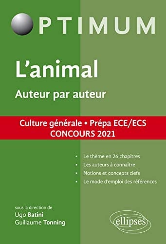 L'animal - Auteur par auteur Prépa ECE/ECS