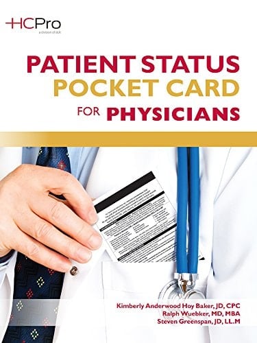 Patient Status Pocket Cards for Physicians
