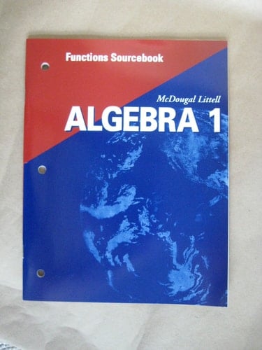 Holt McDougal Larson Algebra 1 Functions Sourcebook