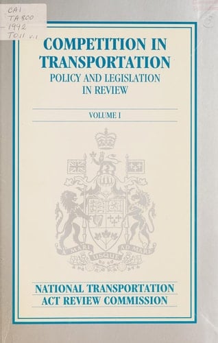 Competition in transportation: Policy and legislation in review