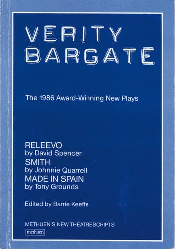 VERITY BARGATE PLAYS 1986 (Methuen Paperback)