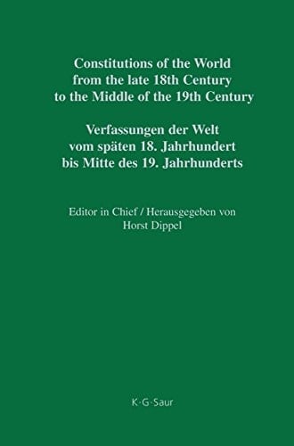 Constitutions of the World from the Late 18th Century to the Middle of the 19th Century: Constitutional documents of Denmark, Norway and Sweden 1809-1849