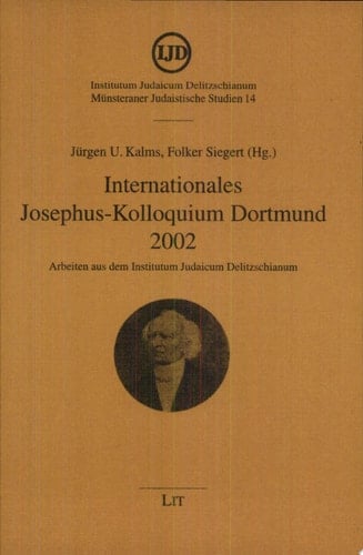 Internationales Josephus-Kolloquium Dortmund 2002