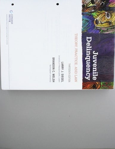 Juvenile Delinquency + Mindtap Criminal Justice, 1 Term 6 Months Access Card Theory, Practice, and Law