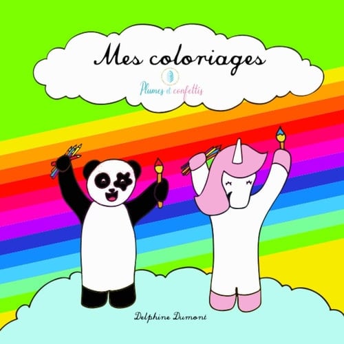 Mes Coloriages Plumes et Confettis