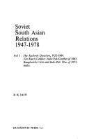 Soviet South Asian relations, 1947-1978