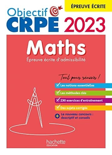 Maths Epreuve écrite d'admissibilité