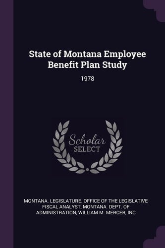 State of Montana Employee Benefit Plan Study 1978