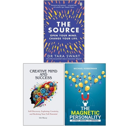 The Source Open Your Mind Change Your Life, Creative Mind And Success, The Magnetic Personality Attract Engage Impress! 3 Books Collection Set