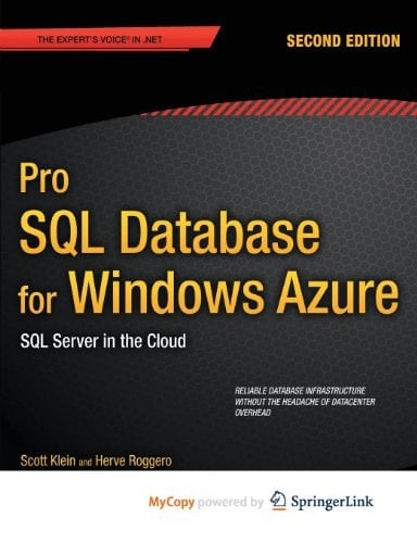 Pro SQL Database for Windows Azure
