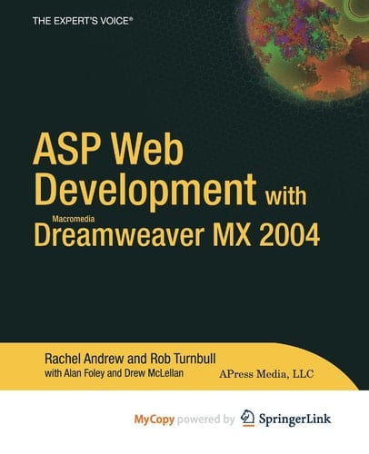 ASP Web Development with Macromedia Dreamweaver MX 2004